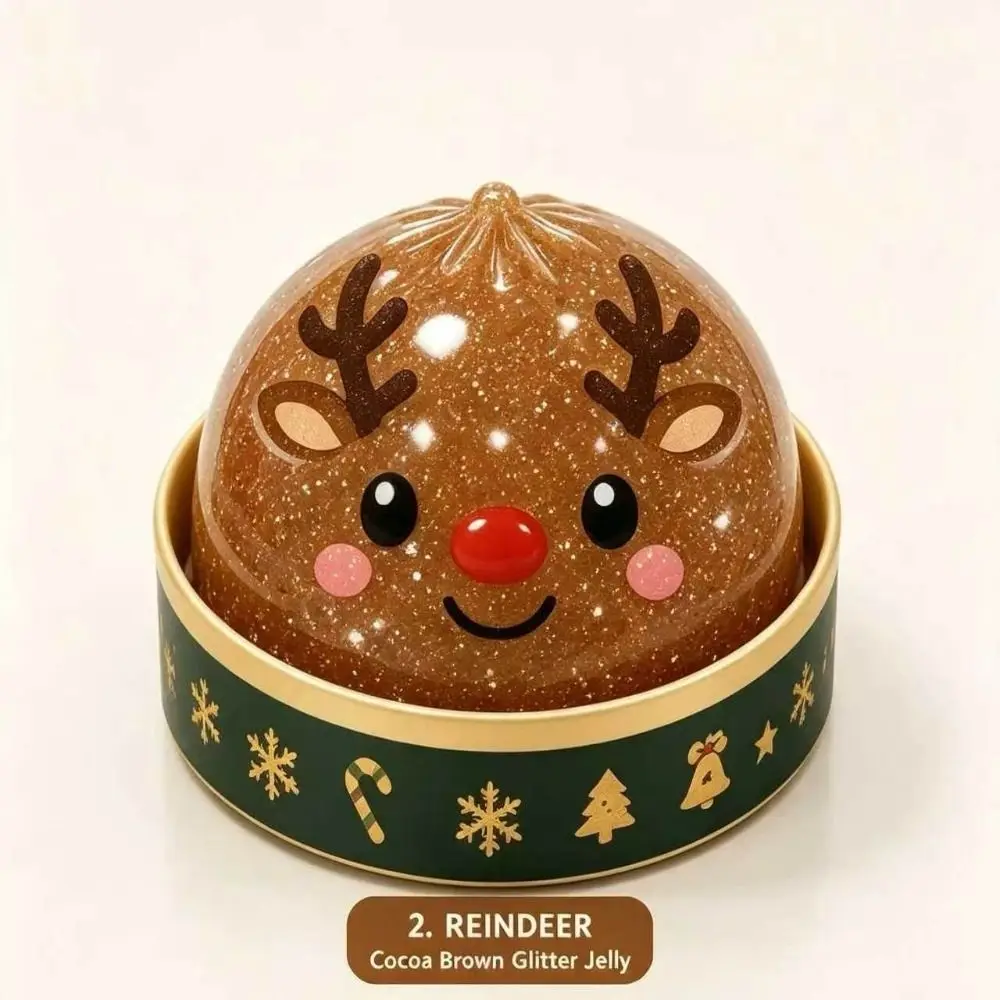 TPR Christmas Squishy Toys Santa Reindeer Snowman Squeezable Slow Rising Squeeze Toy Decompression Soft Stress Relief Fidget Toy