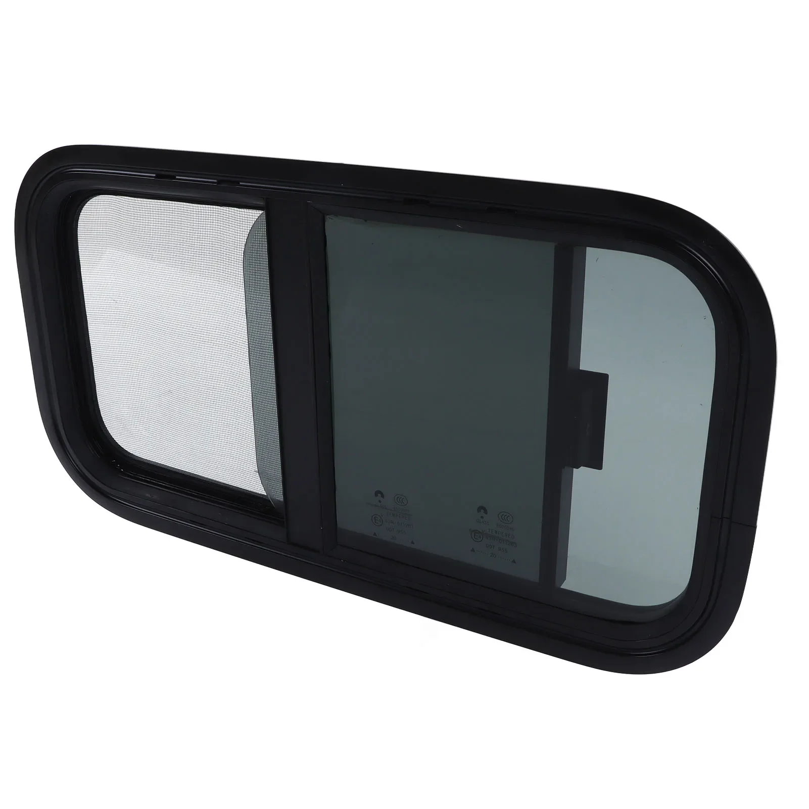 600x300mm RV Window with Screen Vertical Horizontal Sliding for Campers Trailers Construction Vehicles
