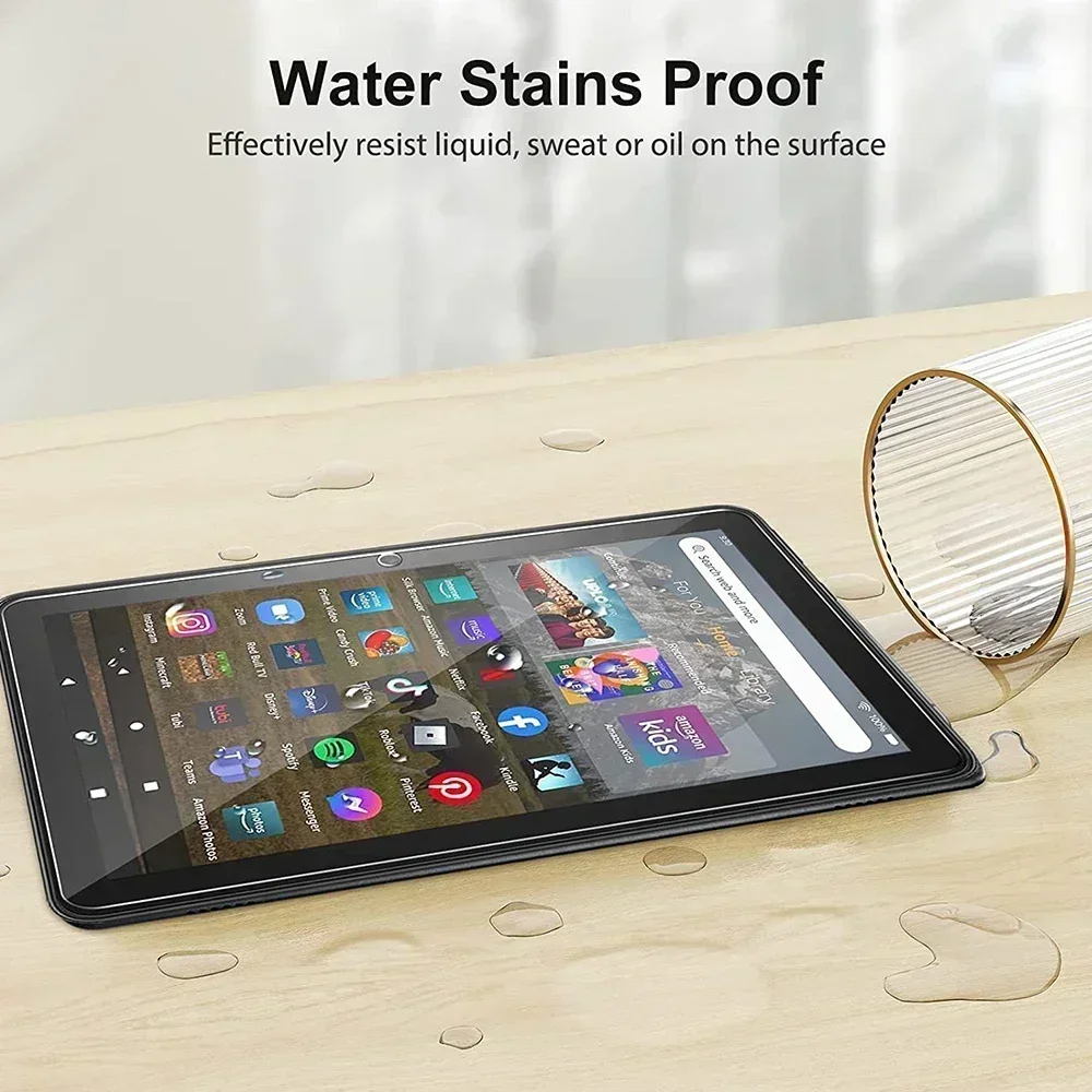 ฟิล์มป้องกันหน้าจอแท็บเล็ต3แพ็กสำหรับ Amazon Fire HD 8 / 8 plus/ 8 2020 2022รุ่น11TH