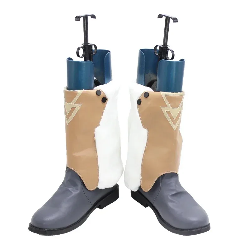 Ange Katrina Cosplay Shoes Vtuber Cosplay Props PU Leather Shoes Halloween Boots Custom Made