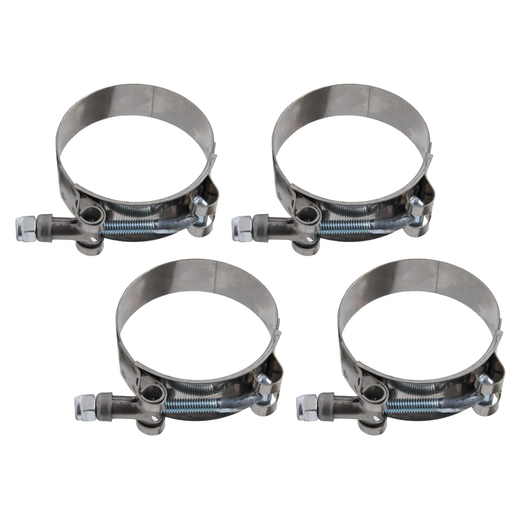 Industrial Grade Stainless Steel Hose Clamps Heavy Duty T Bolt Clip for Silicone Hoses Oil Water Pipe Fitting