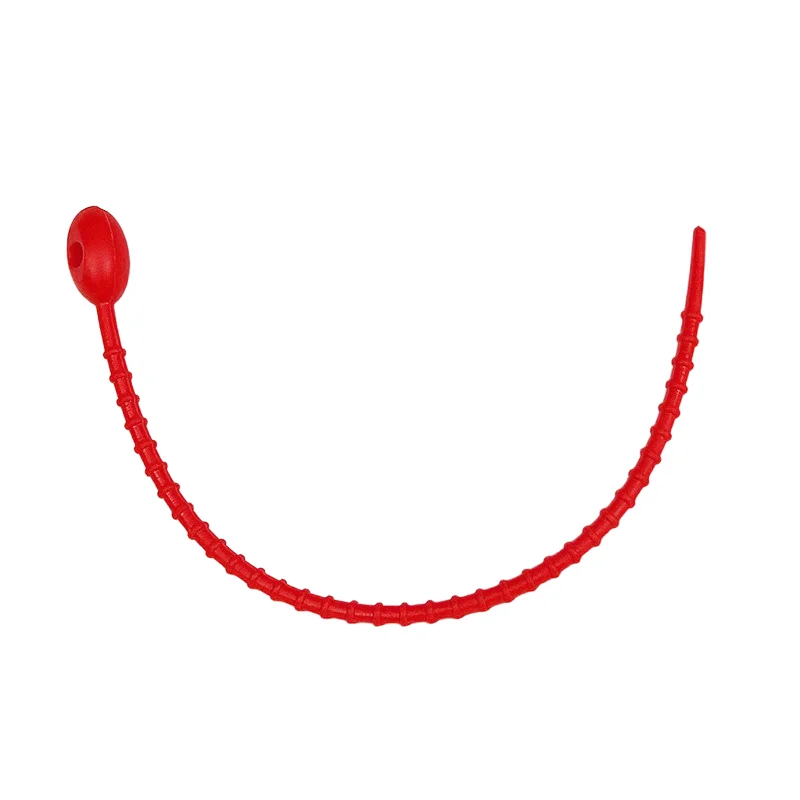 Silicone Bag Ties Clip Cable Zip Twist Tie Multi-use Home Office Organize Cords Jewelry Diy Strap for Dolls Keychain Key Holder view 3