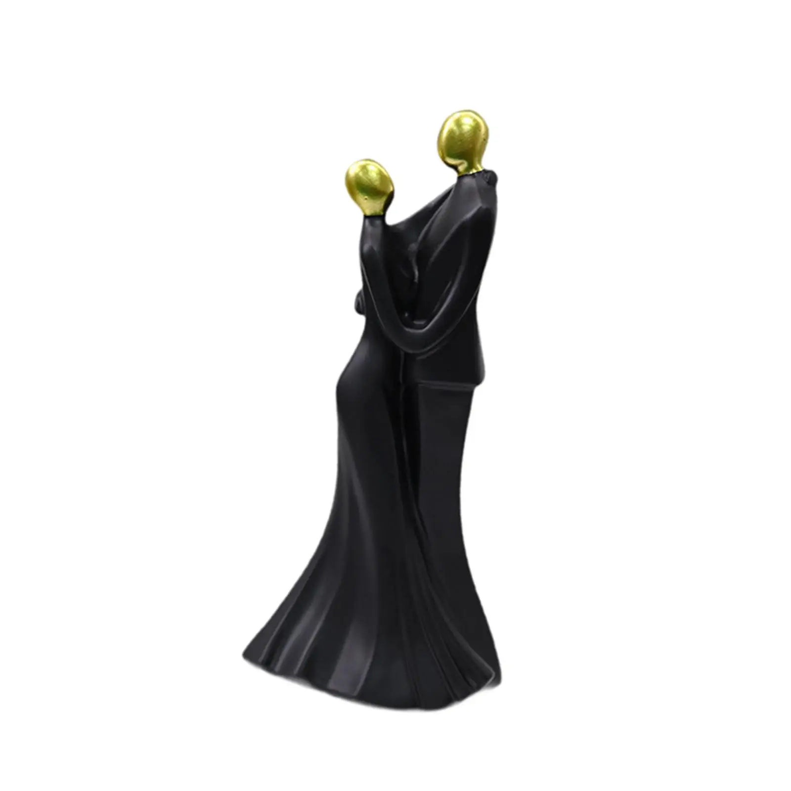 Couple Figurine Resin Sculpture Hugging Nordic Collectibles Dancing Couple Statue for NightStand Home Entryway Bedroom Shelf