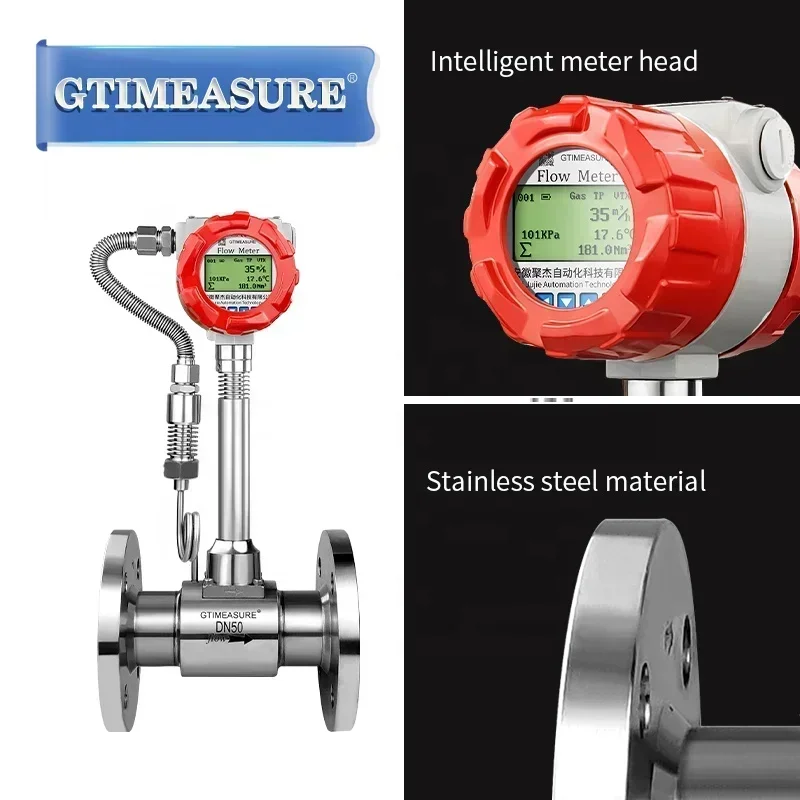 Cross-borderVortex Flow Meter 4-20mA Hart Compressed Air Steam Flow Meter Air Flow Meter Price