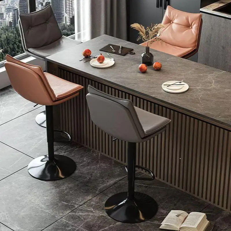 Ancient Sturdy Bar Stools Nordic American Ancient Ergonomic Bar Stools Lounge Minimalist Fashion Metal Cadeira Home Furniture