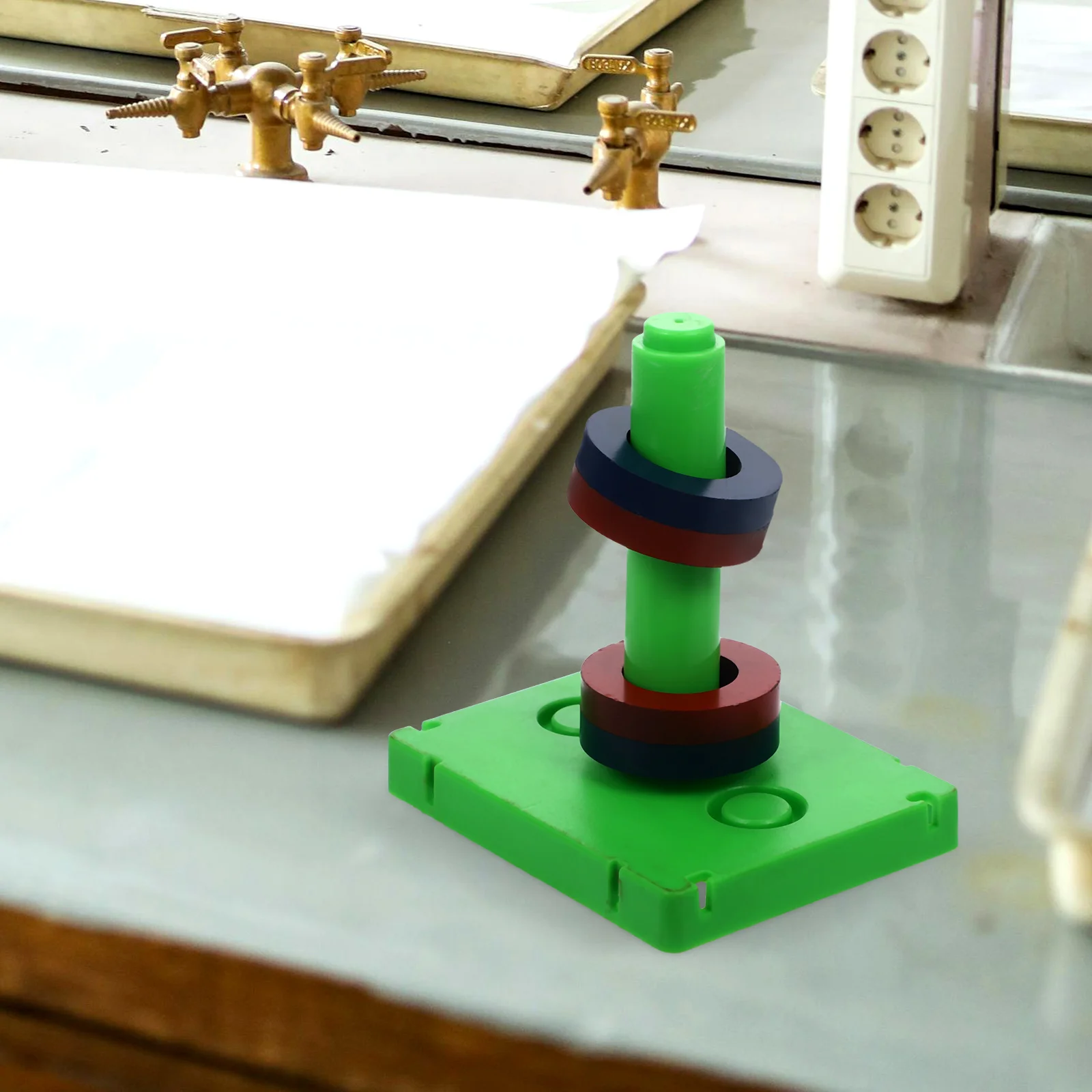 Zestaw do eksperymentów z magnetyczną poduszką powietrzną 4 pierścienie 1 St Zabawka naukowa dla dzieci do zajęć fizyki Eksperyment Maglev