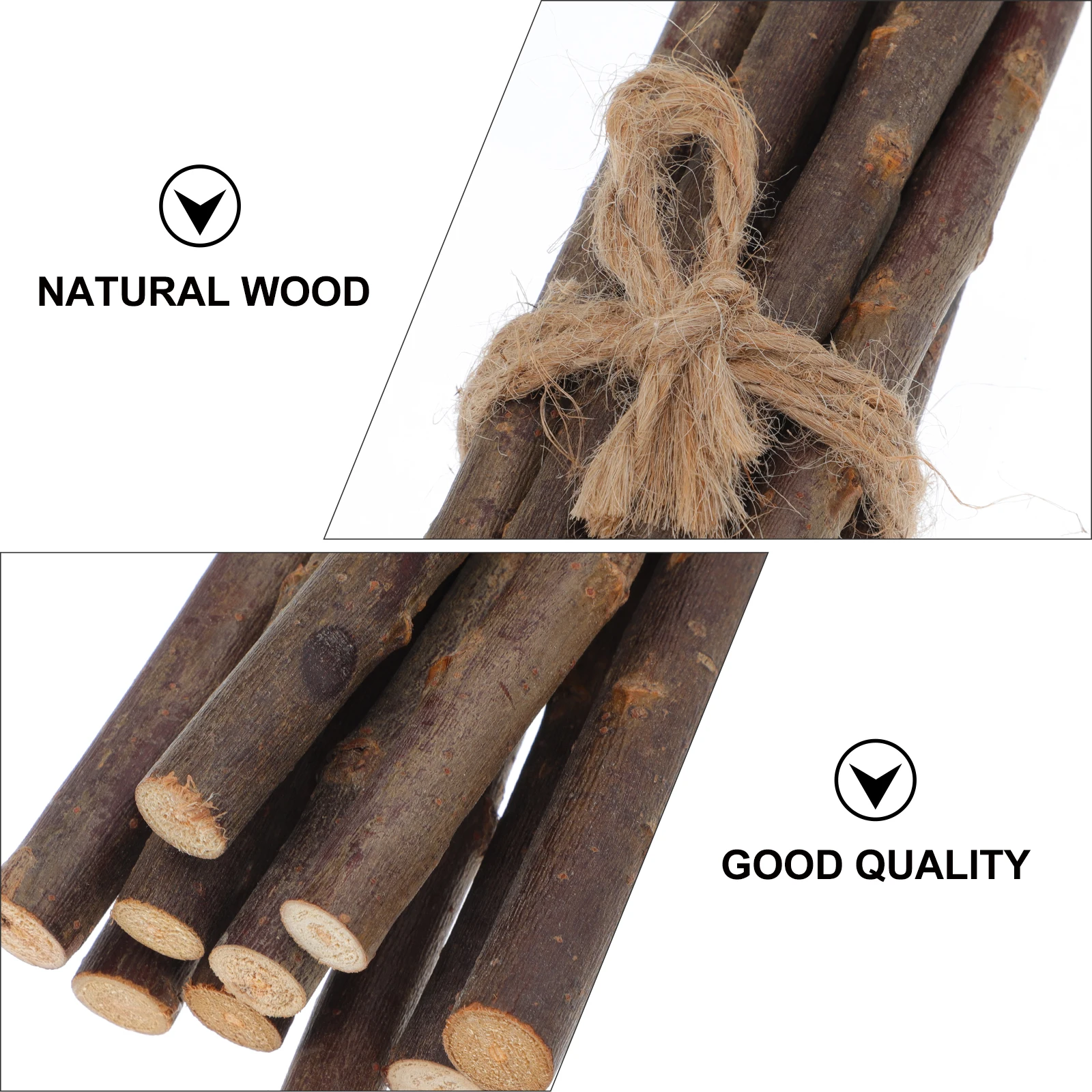 30 قطعة من العصي الخشبية الطبيعية لصنع الحرف اليدوية، دعامة عصا خشبية متعددة الأغراض، ملحقات غصين ذاتية الصنع، فروع زخرفية