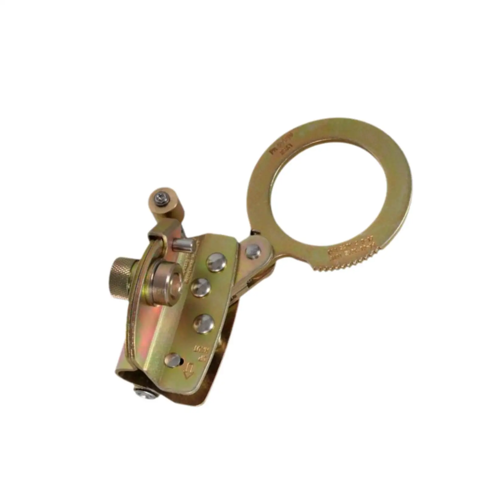 Rope Grab Ascender for 16mm Rope 18kN Carbon Steel Limiter Part Self Locking Equipment for Outdoor Activities Construction