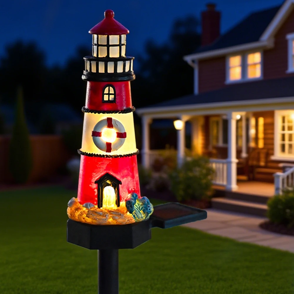 Solar Lighthouse Lights Waterp - Xmas Outdoor Lighting Decorations review and price