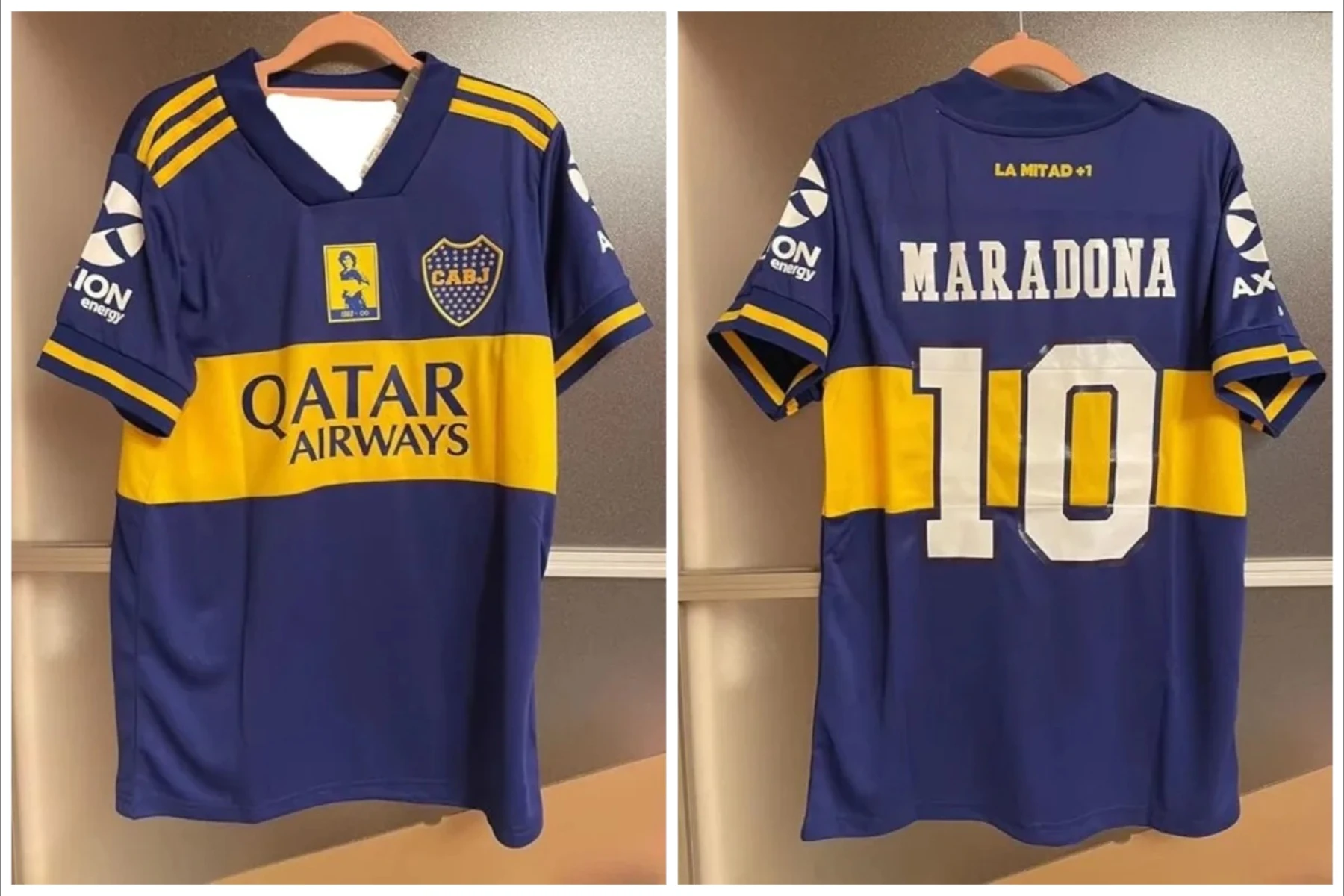 

Классическая ретро хит продаж Boca Juniors Jersey мужская спортивная футболка в повседневном стиле с короткими рукавами модная версия игрока топ