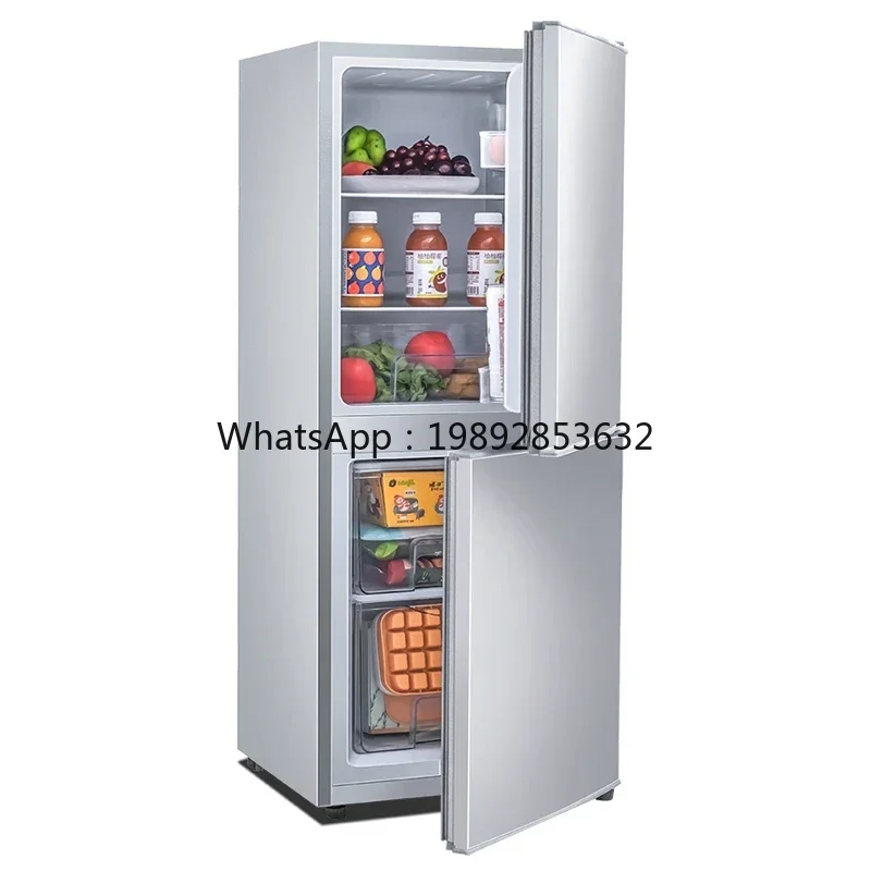ZS  refrigerator household double door small rental dormitory energy-saving and power-saving mini refrigerator