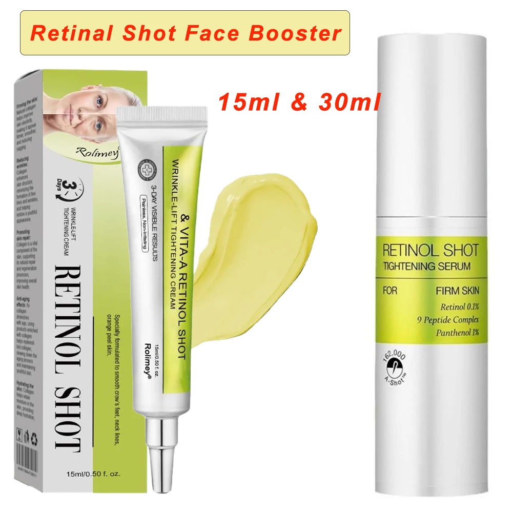 Vitamin A Retinol Shot Tightening Booster Firming Enhancer Moisturizing Pore Shrinking Dark Circles Repair Serum Skin Care