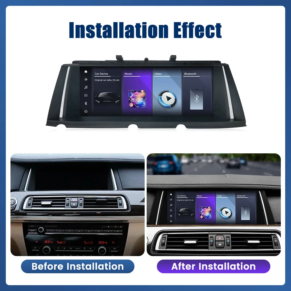10.25” Car Radio For BMW 7 Series F01 2009-2015 CIC NBT System GPS Navigation Multimedia Display Head Unit Video Player Carplay