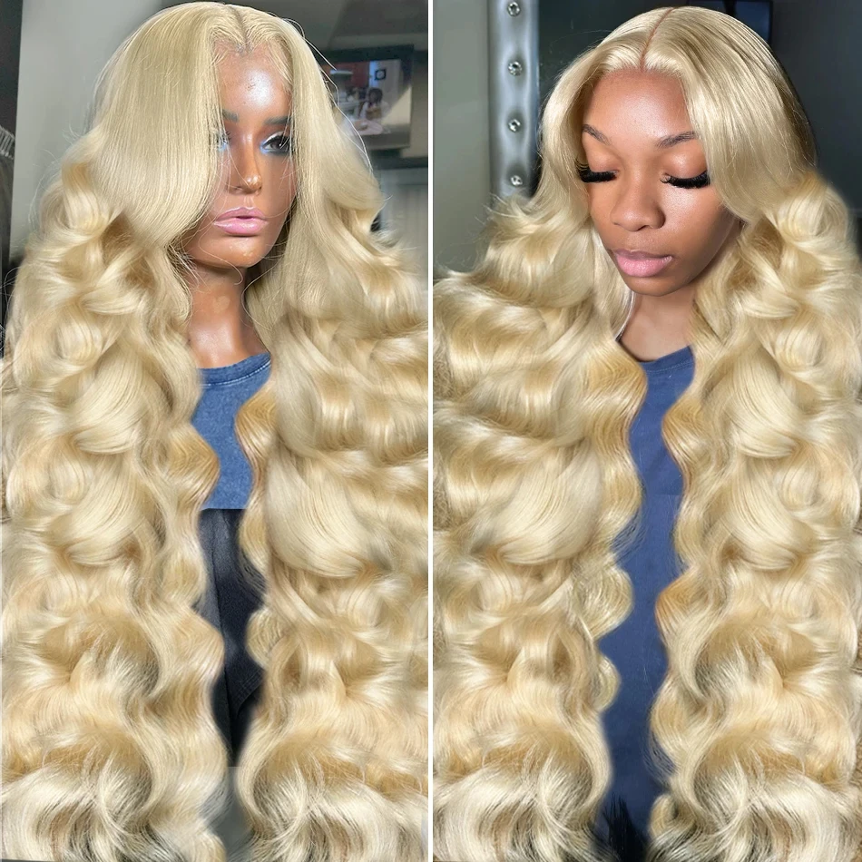 13x6 613 Honey Blonde Body Wave Lace Front Wig 13x4 HD Transparent Lace Frontal Wig Brazilian Colored Human Hair Wigs For Women