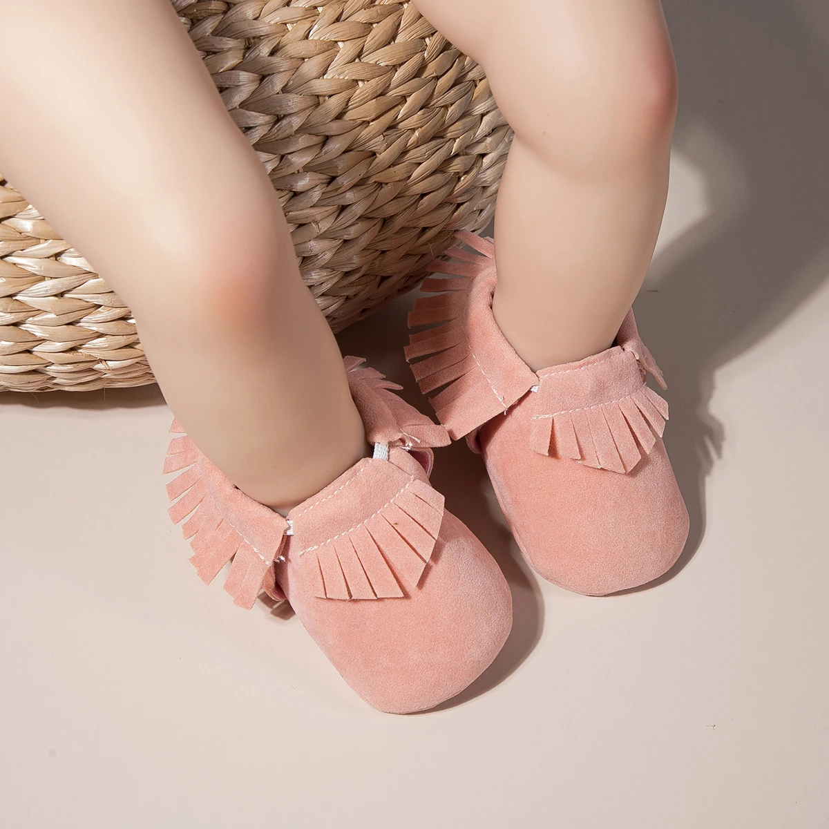 Classic Vintage PU Leather Bow Tie Baby Shoes Tassel Soft Sole Boys Girls Baby Moccasins Infant Initial First Walkers Shoes