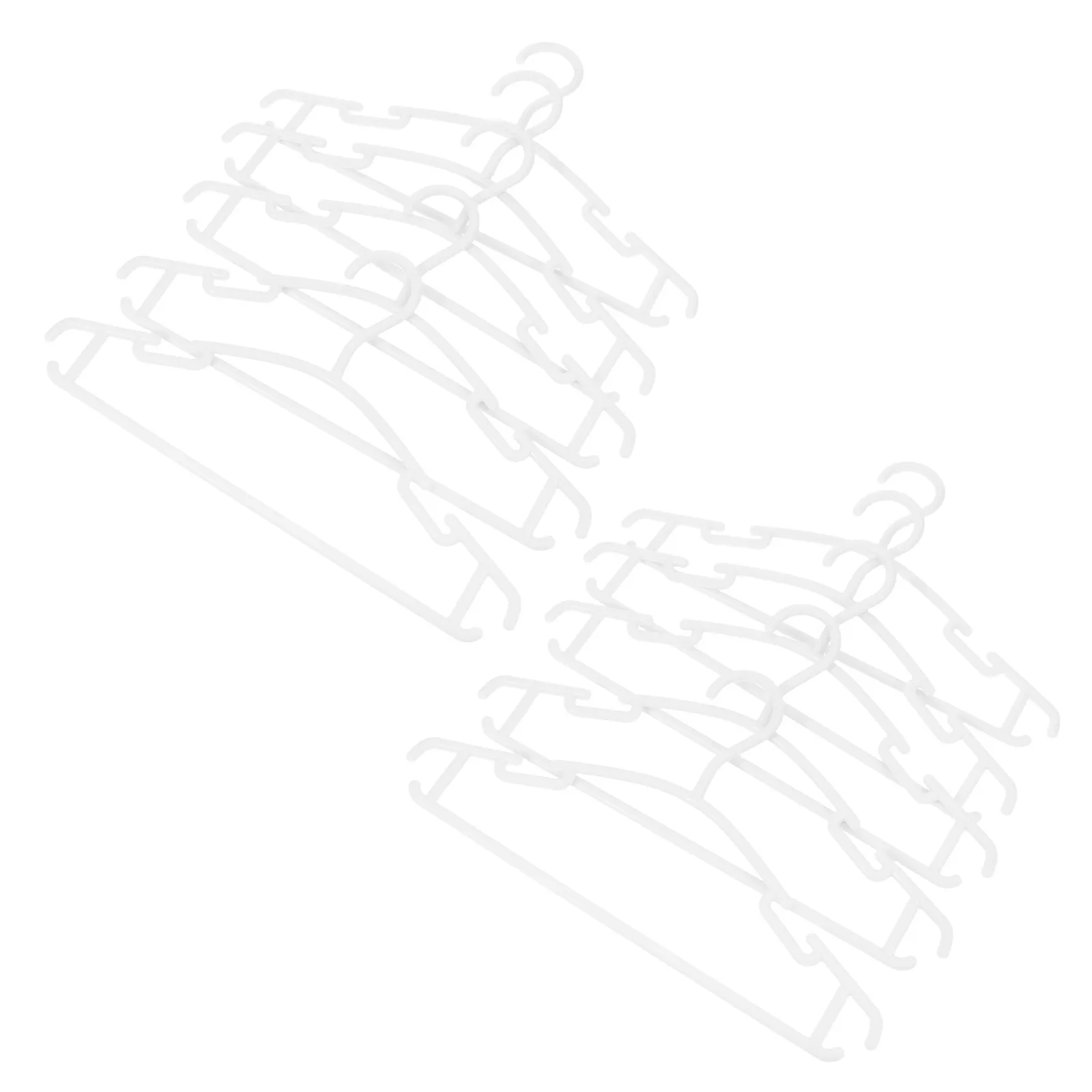 

40pcs 'S Plastic No Slip Clothes Hangers Toddler Infant Newborn Pet Garment Organizers Space Saving Thickened