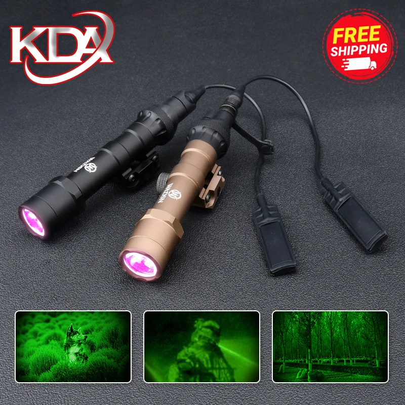 

WADSN IR Illumination Flashlight M300 M300B Flashlight Night Vision Scout IR Light Rifle Metal Lamp Mount 20mm Picatinny Rail