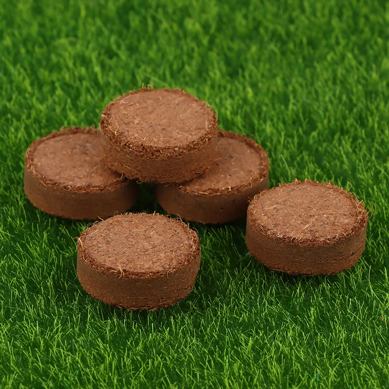 5 Pcs Compressed Coco Coir Fiber Potting Soil Coir Medium Coconut Soil Coir Bricks For Indoors Or Outdoors Bonsai Herbs Supplies