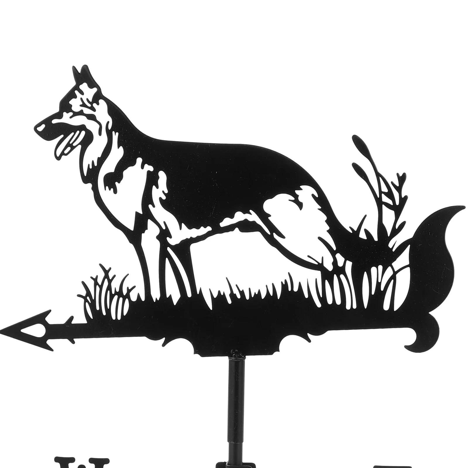 

1Set Iron Weather Vane Metal Wind Direction Indicator for Garden Yard Lawn Pavilion Decorative Vintage Weathervane Roof Mount