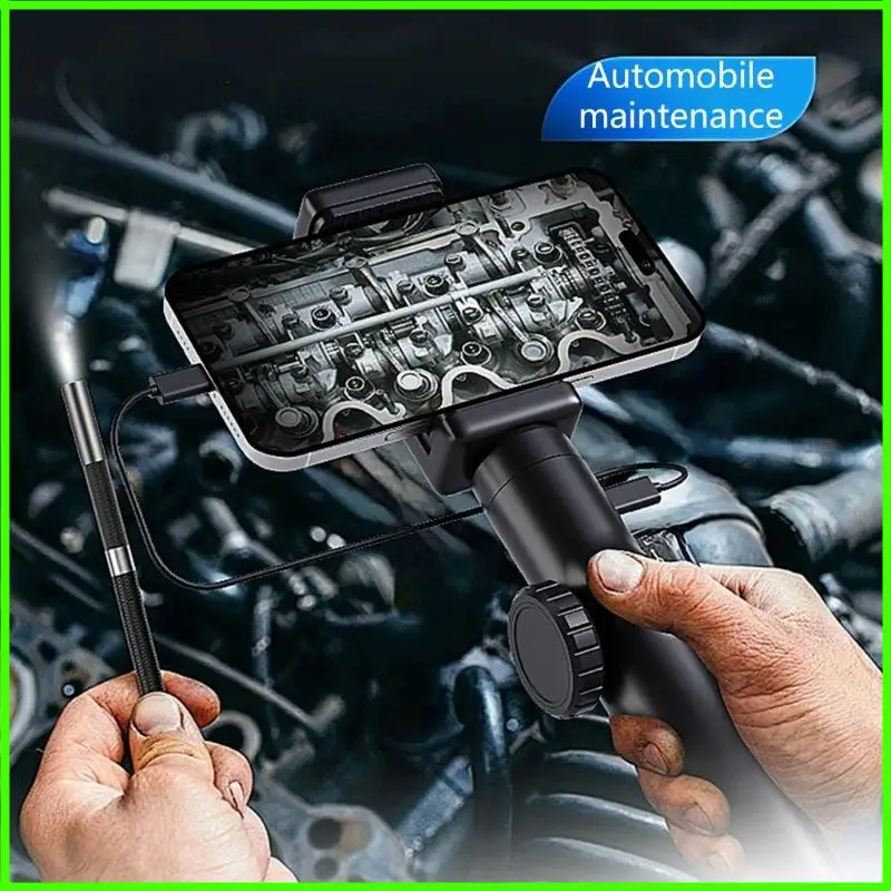 كاميرا فحص المنظار النهائي 6 مم 6 LEDS مرنة من منظار الأفعى كاميرا مقاومة للماء كاميرا Borescope