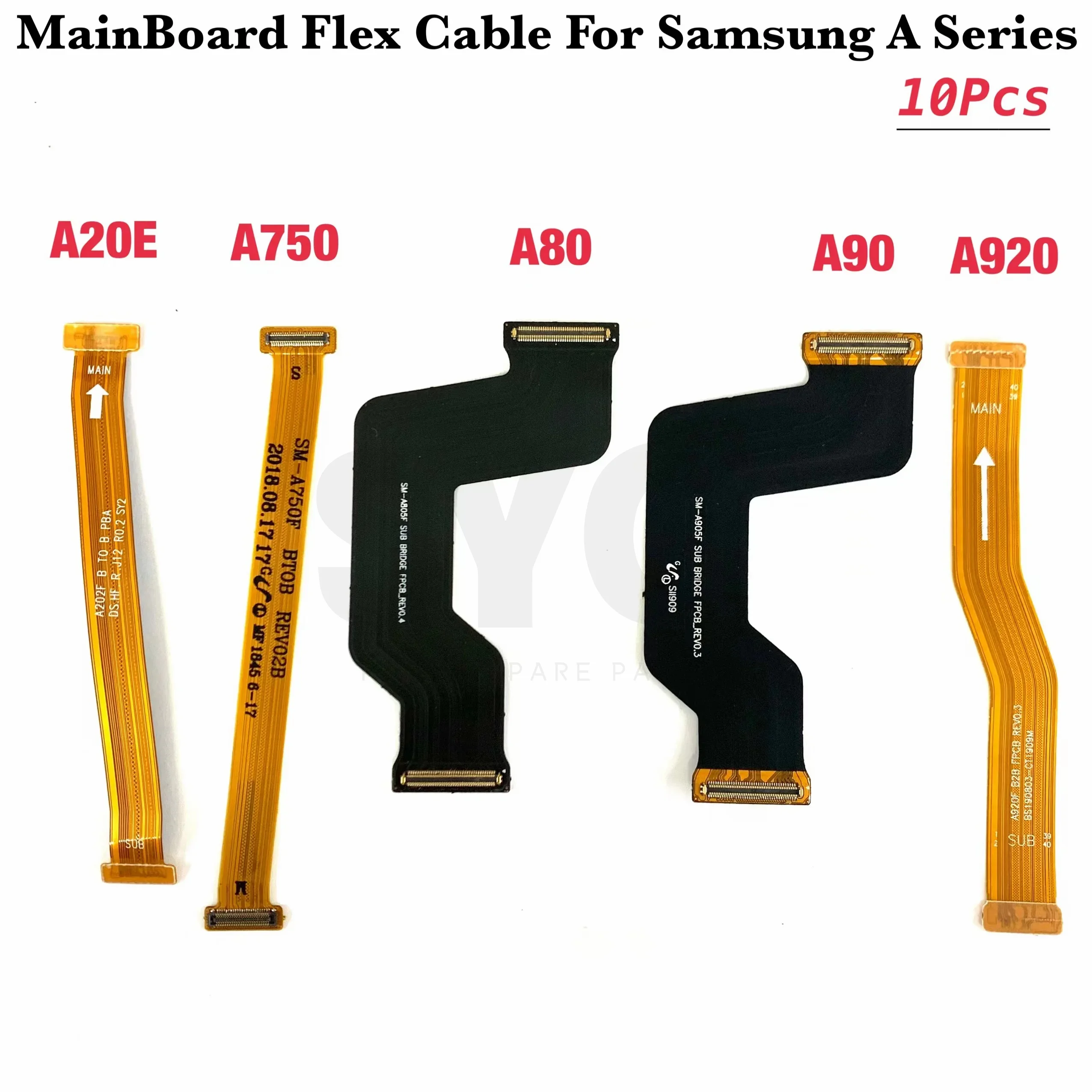 10Pcs For Samsung A10 A20 A30 A40 A50 A60 A20E A70 A80 A750 A920 Main Board Connector Motherboard Connection Flex Cable