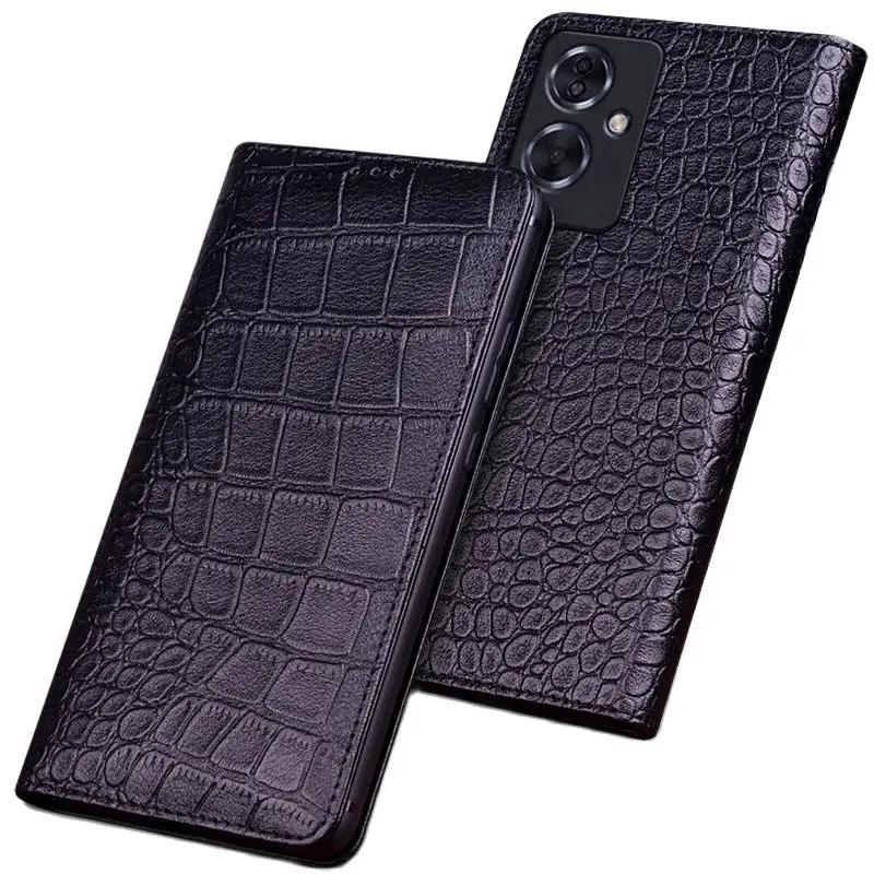 Hot Luxury Genuine Leather Magnet Clasp Phone Cover Case For Oppo A2x A2 Pro Kickstand Holster Cases Protective Full Funda