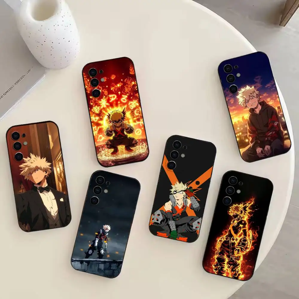 

bakugo A-Anime K-Katsuki Phone Case For Samsung S25,S24,S21,S22,S23,S30,Ultra,S20,Plus,Fe,Note,10,9,5G Black Cover