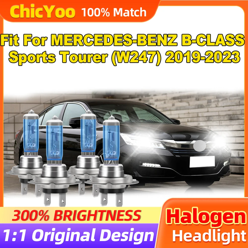 

Fit For MERCEDES-BENZ B-CLASS Sports Tourer (W247) 2019-2023 200W Car Lights 24000LM Halogen Headlight Bulbs 12V 6000K Auto Lamp