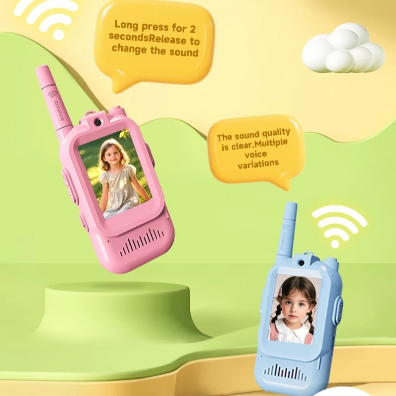 JK200 – walkie-talkie jouet pour enfants, appel en un clic sans réseau, vidéo HD, Chat, prise de Photo, changement vocal, cadeau pour enfants, garçons et filles