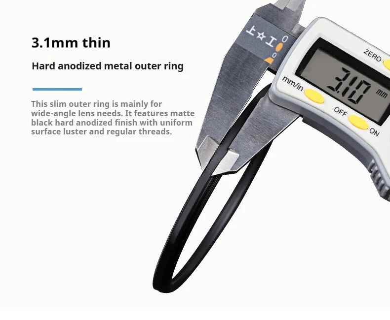 Haida NanoPro UV-IR-Cut beschichteter UV-Filter, IR Dual-Cut Rot/Anti-UV-Schutzlinse, ultradünne, hochauflösende Lichtdurchlässigkeit – Detail 2