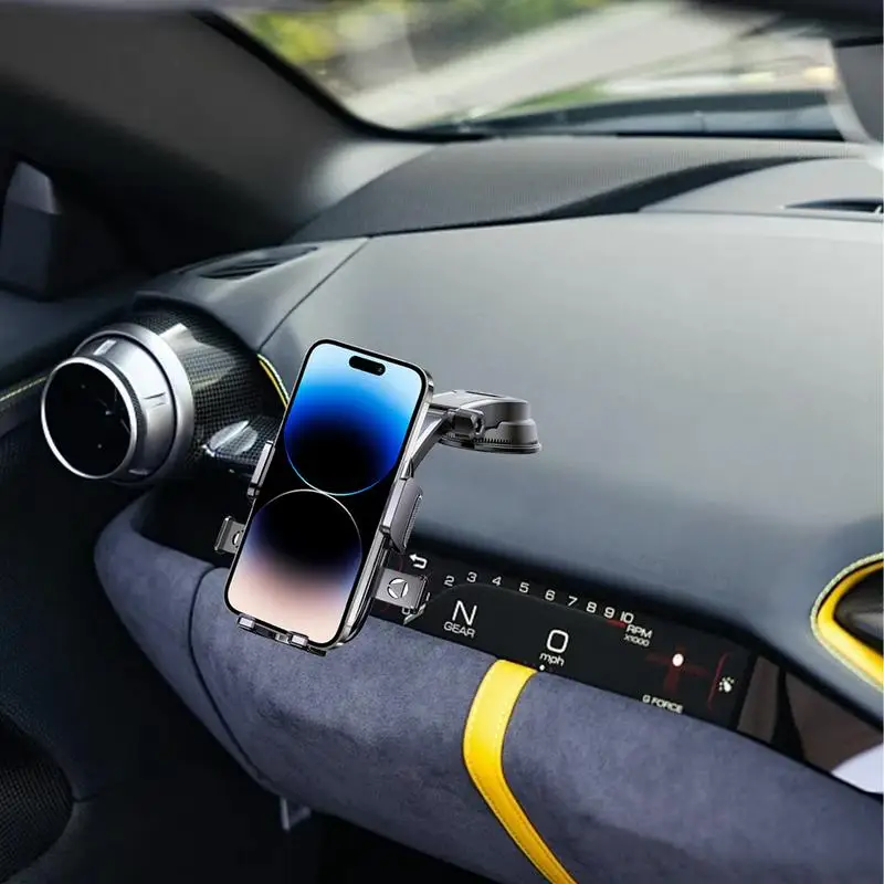 Держатель для мобильного телефона Автомобильный держатель для телефона на приборной панели Вращение на 360° Крепление для мобильного телефона Подставка на присоске Держатель для телефона для лобового стекла Air