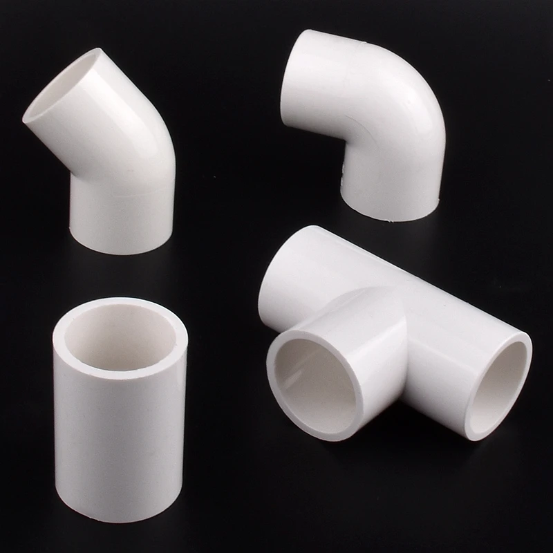 1Pc White 20/25/32/40/50mm PVC Connector Fittings Aquarium Direct Elbow Tee Cross Connector 4-Way 5-Way 6-Way Water Pipe Adapter