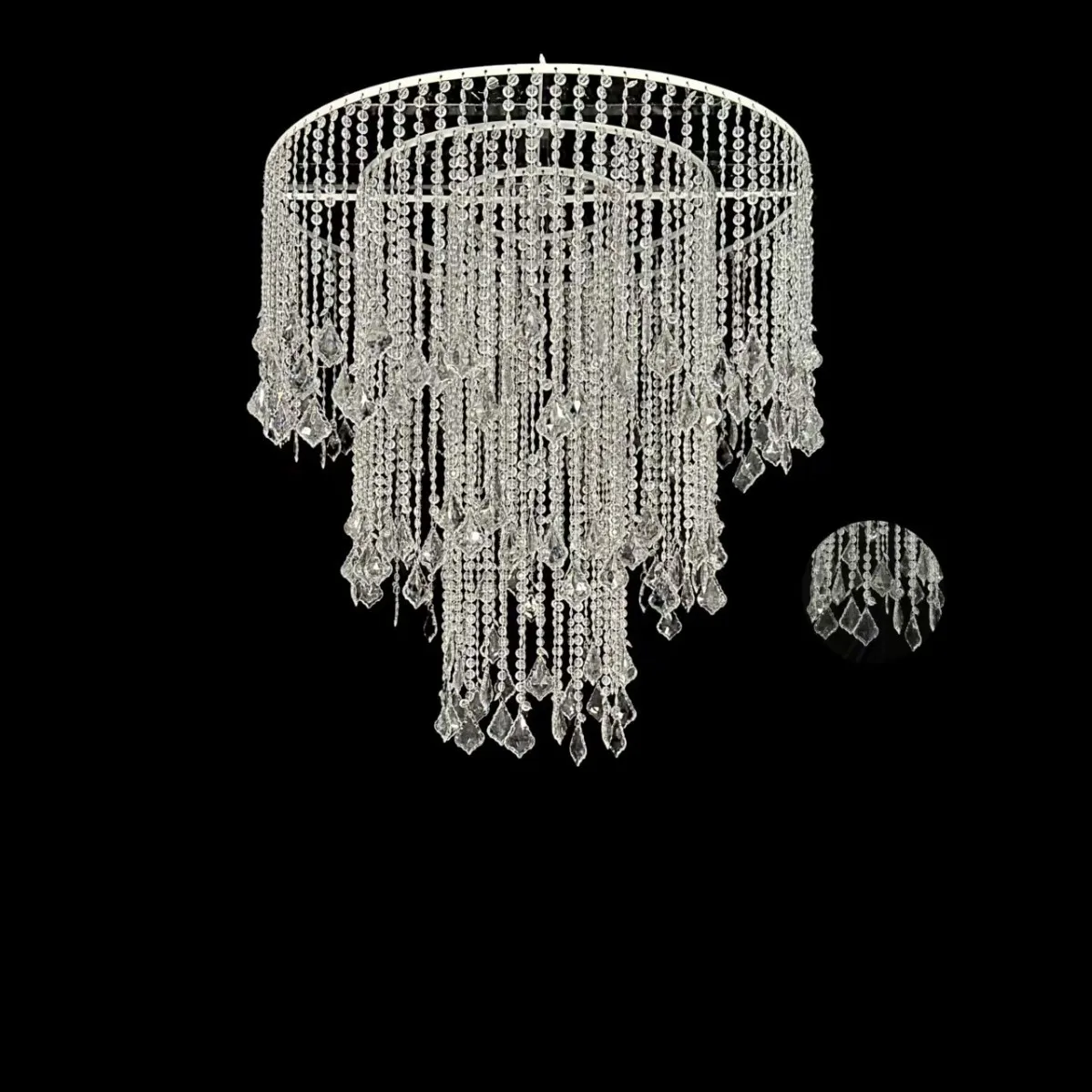 Wedding props Multi-layer lights Acrylic ceiling pendants Background stage decoration props