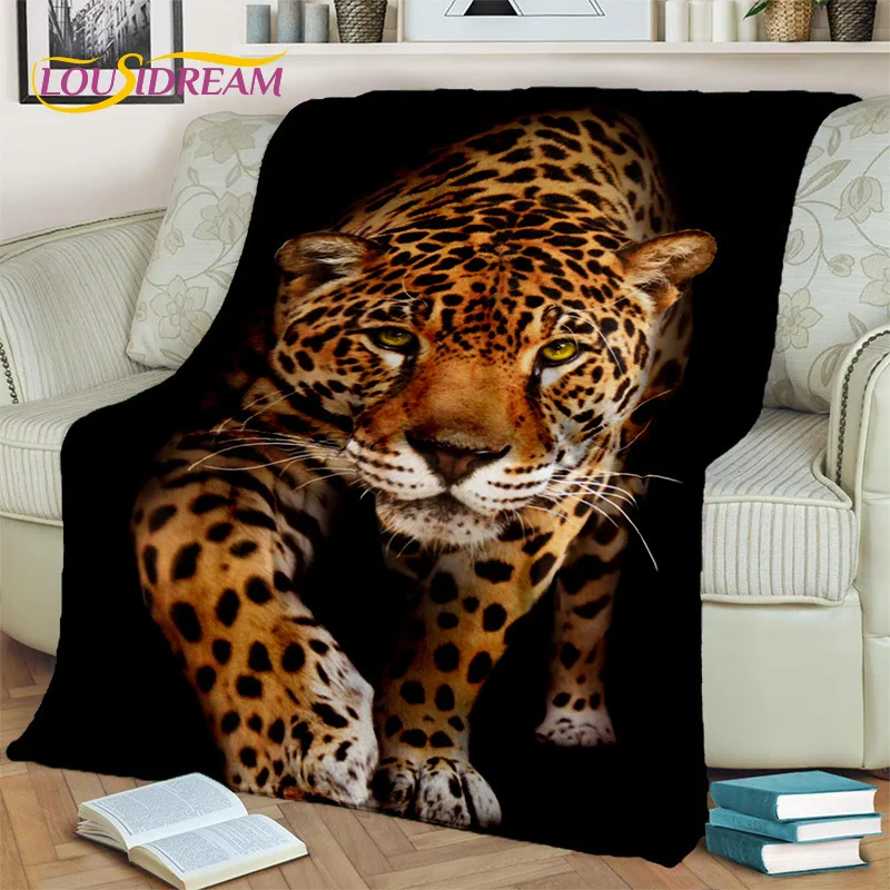 

Animal Cartoon Leopard Cheetah Beast Blanket,Soft Throw Blanket for Home Bedroom Bed Sofa Picnic Travel Office Cover Blanket Kid