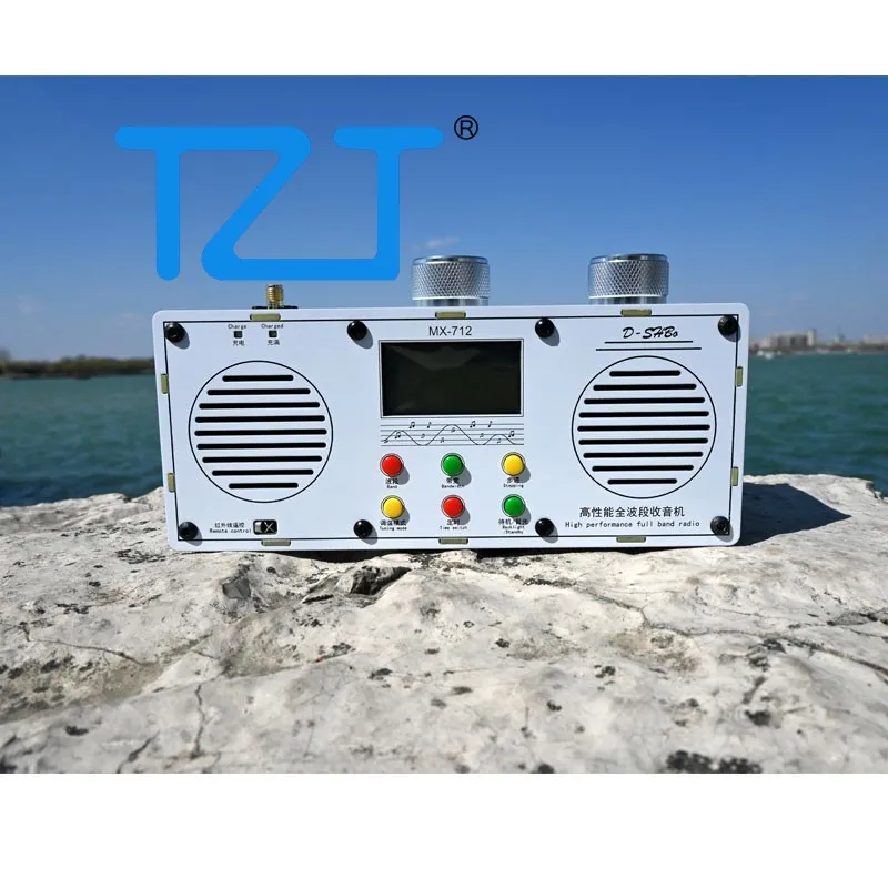 TZT MX712 Высокопроизводительное полнодиапазонное стерео радио с двумя динамиками TEF6686 Автомобильное радио со встроенной литиевой батареей емкостью 7500 мАч