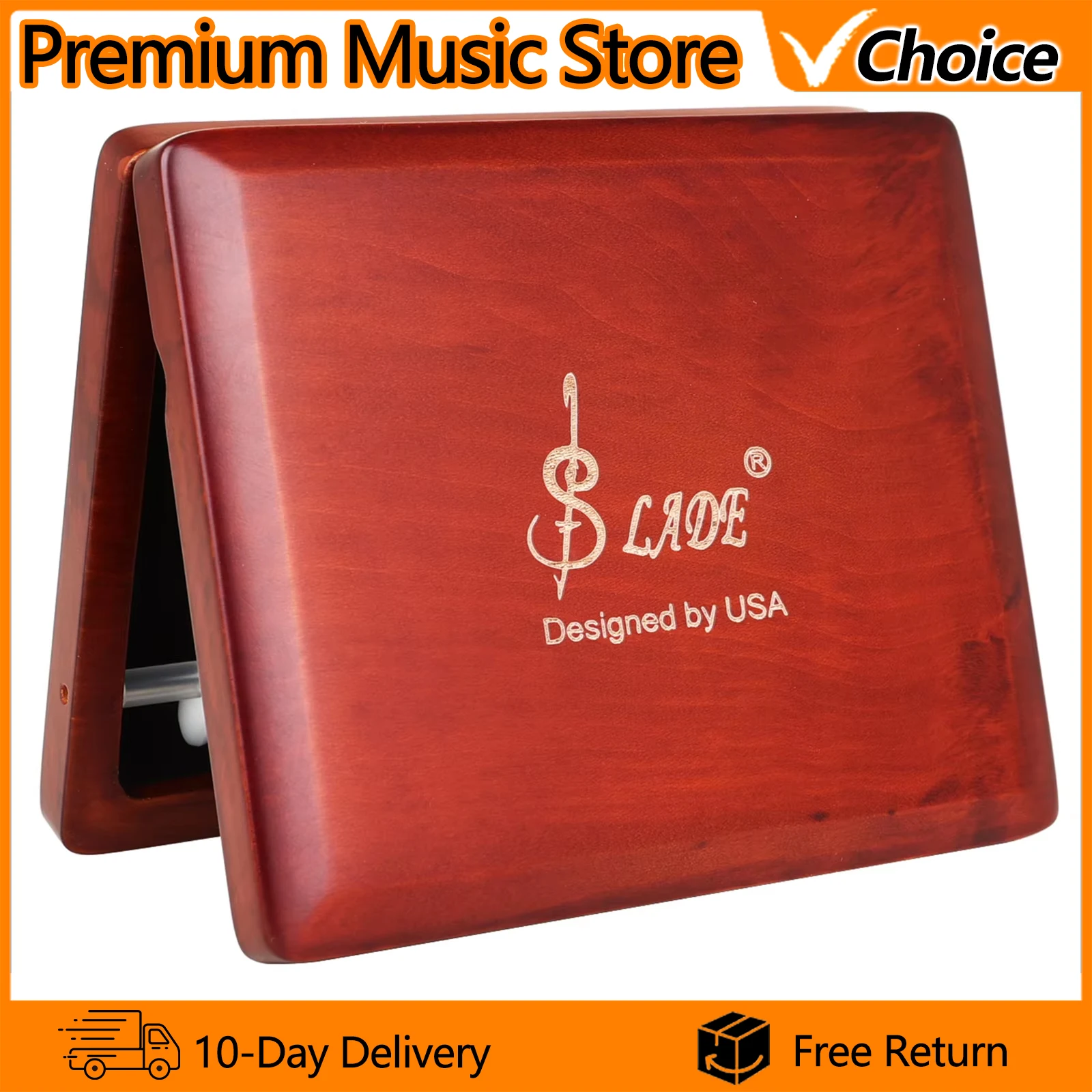 SLADE Rosewood Bassoon Reed Case 5 Slots Basong Reeds Protective Storage Box Sponge Lining Fixed Pro Wind Instrument Accessories