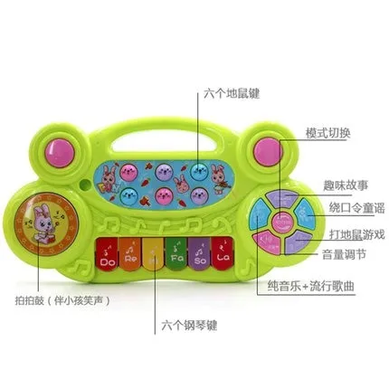 

1pcs Children's electronic piano, baby's early education, music, multi-function piano toys, boys and girls, infants and young