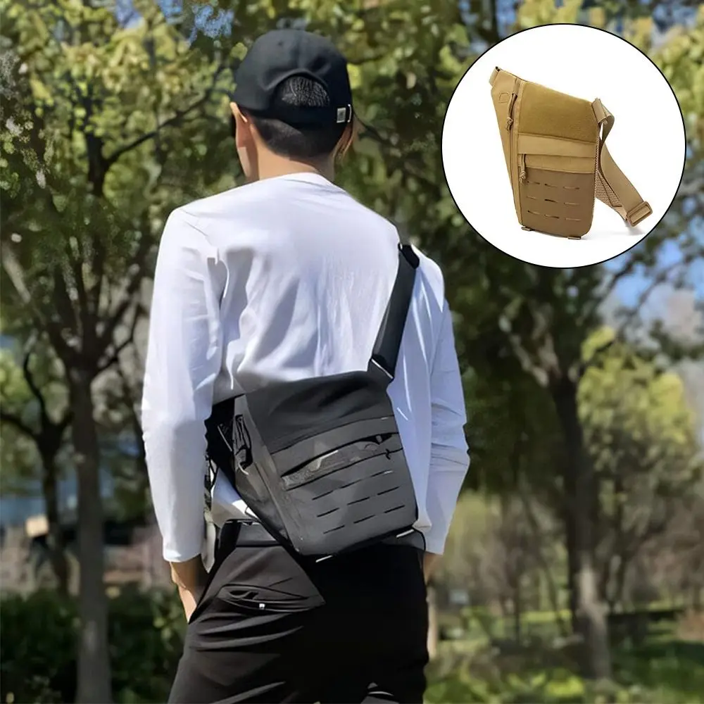 Portable Nylon Crossbody Sling Bag Anti-theft Formfitting Crossbody Chest Bag Men Shoulder Bag Travel Wallet