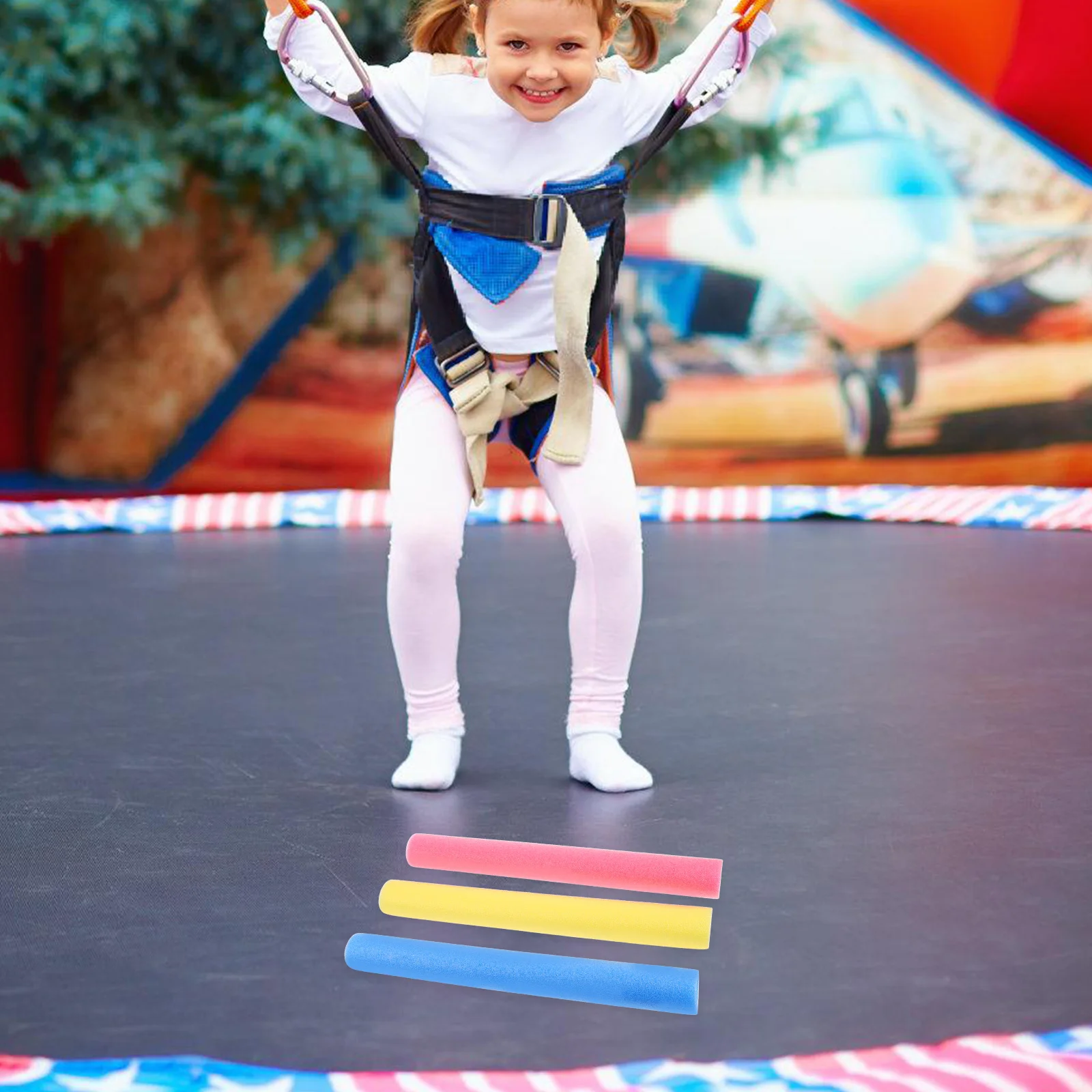 

6pcs Trampoline Pole Foam Sleeve 40Cm Safety Cover For Kids Home School Park Durable Waterproof Guard Tube