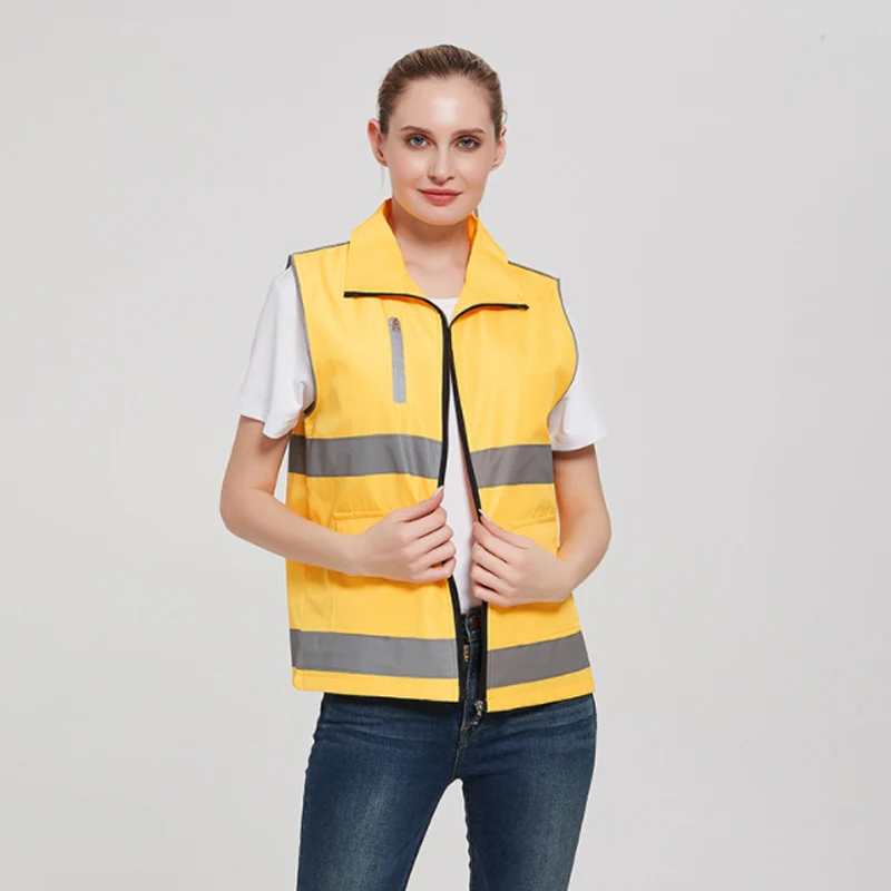 Volunteer Work vest With Reflective Stripes workwear reflective Safety vest