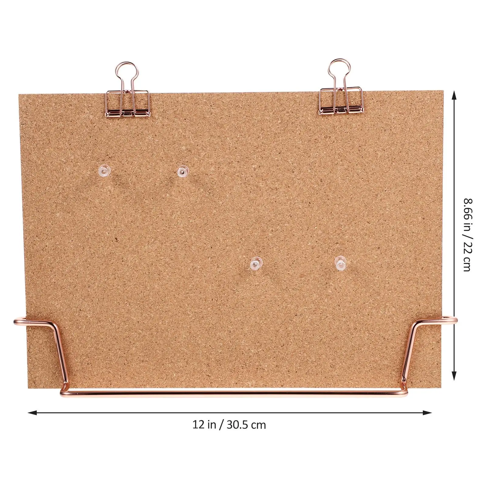 Creative Desktop A4 Golden Cork Board for Pictures Mail Menu Travel Plans Calendar Message Display Bracket Office Note📌