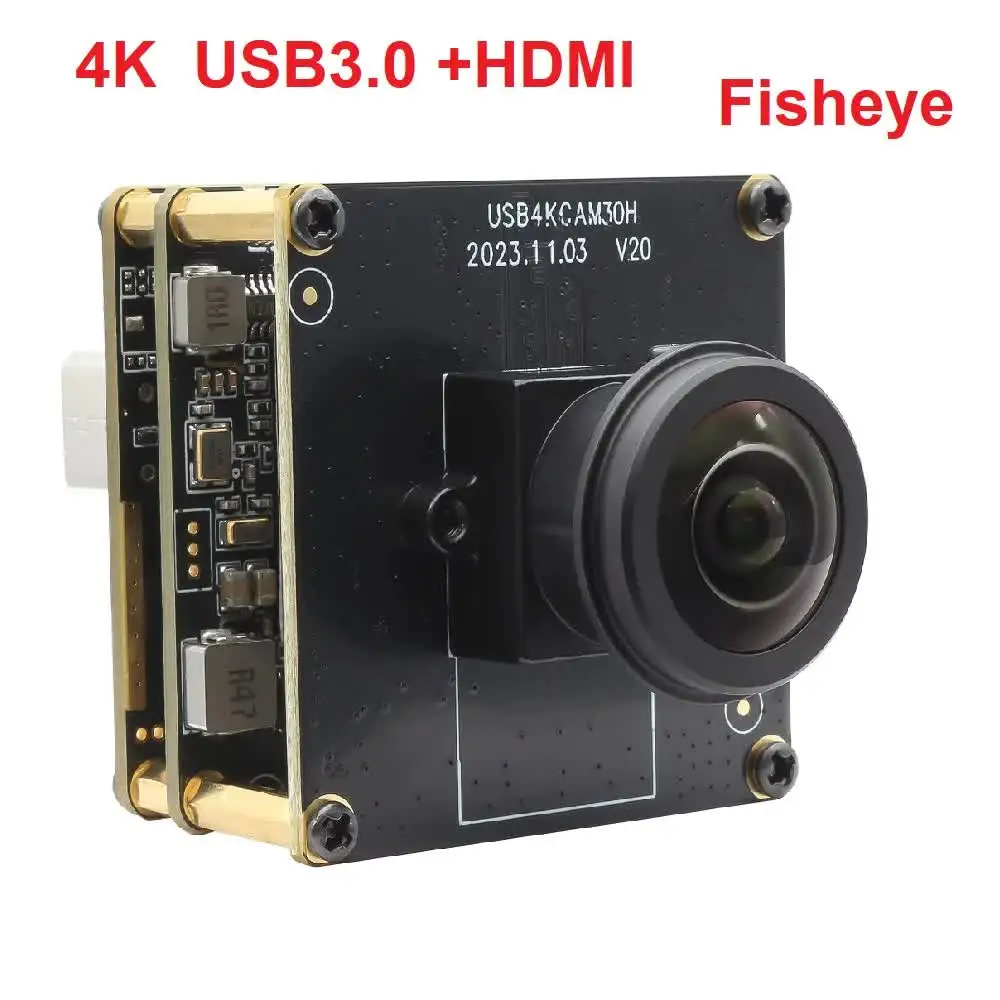 SVPRO Factory Price HDMI IMX415 8MP USB3.0 4K Wide Angle Fisheye Lens 60fps H.264 Mini Camera Module UHD Webcam USB 3 Agricult