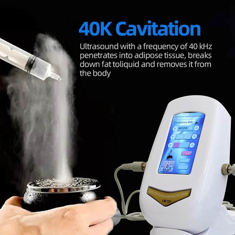 AOKO 40K  Cavitation Ultrasonic Body Slimming Machine  Beauty Device Facial Massager RF Skin Tighten Lifting Skin Care Tool