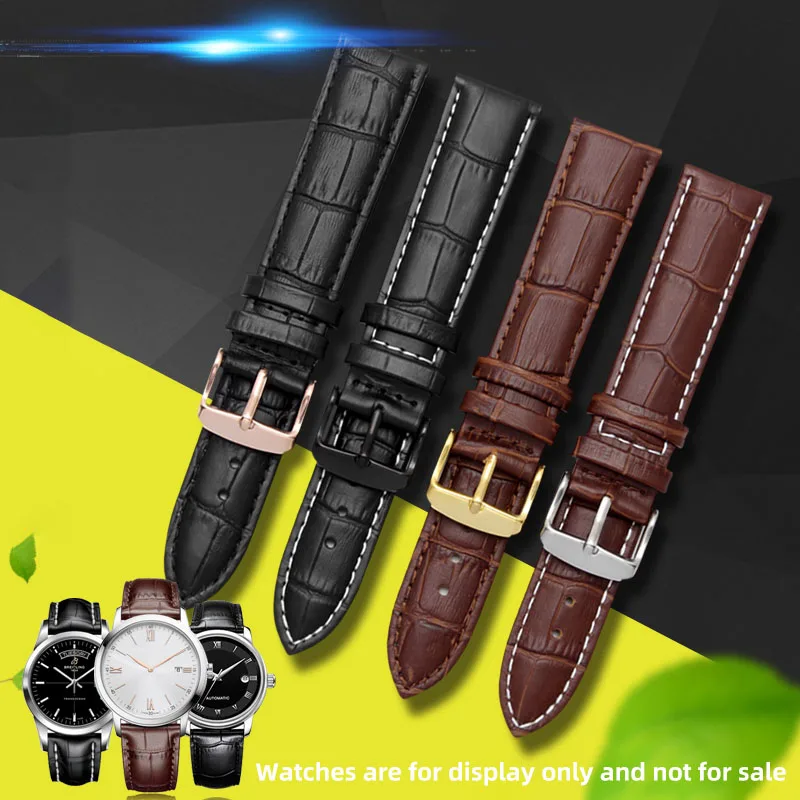 

12, 14, 16, 17, 18, 19, 20, 21, 22, 23mm Universal leather strap for Tissot Casio Mido Longines Omega Watch Strap men and women