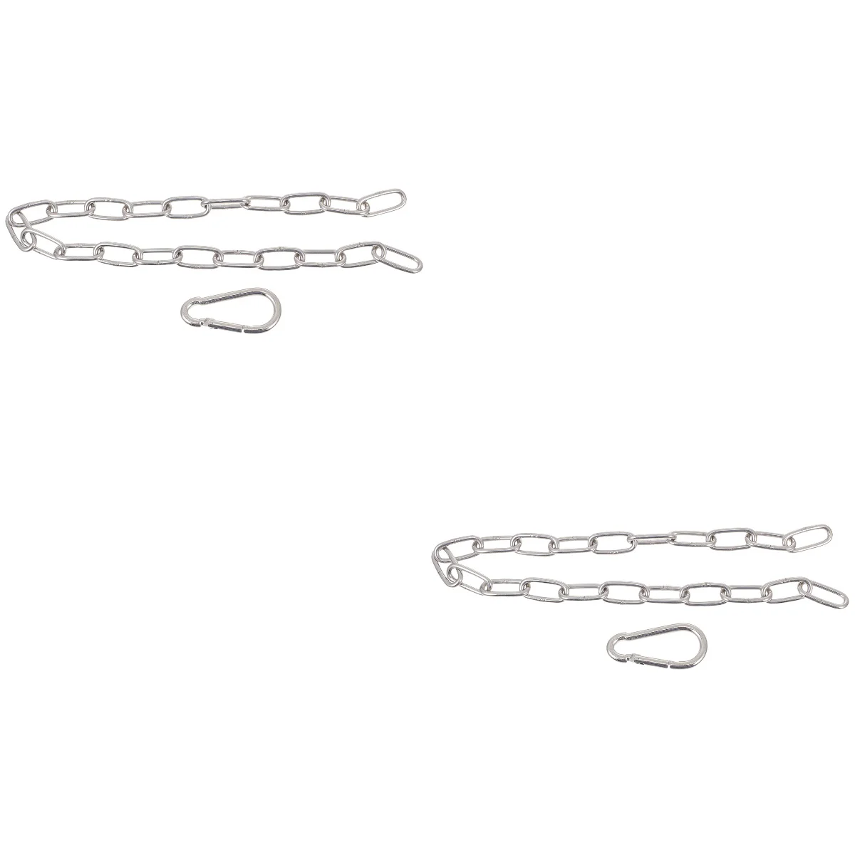 

Gym Pulley Belt Extension Chain Accessories for Heavy Duty Chains Triceps Cable Silver Iron Fitness