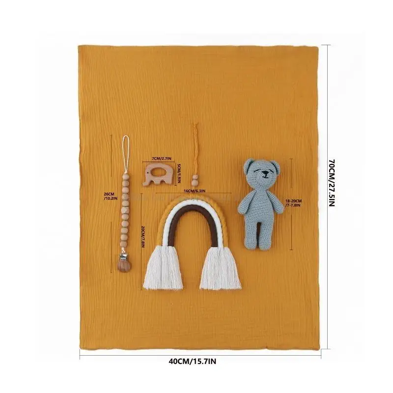 طفل بطانية مجموعات الالعاب غرفة الطفل زخرفة مصاصة سلسلة مهدئا لمجموعة الدمية لحديثي الولادة طفل الفتيات الفتيان التصوير الدعائم