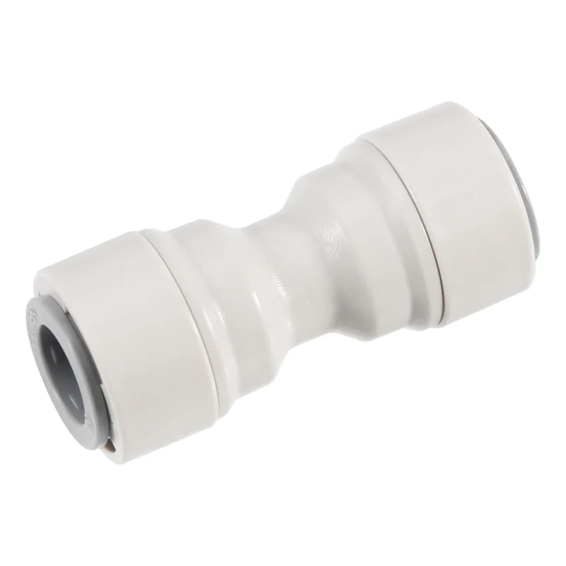 ELECQUEEN Push In Fitting - 9.5mm(3/8\') to 9.5mm(3/8\'\') Straight Push Fit Connectors,Homebrew Beer Hose Quick Joint Tube Adapter