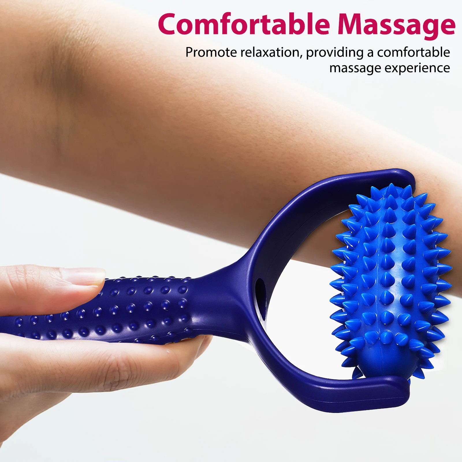 

Yoga Massage Stick Roller for Legs Abs Manual Neck Massager Tool Muscle Back Handheld ABS PVCMassage Roller Stick Portable