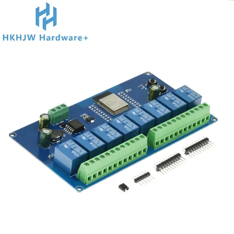 ESP32 WiFi- och Bluetooth-kompatibel relämodul - En-/Dubbla/8-kanaliga alternativ DC5-30V sekundärt utvecklingskort 10 best sales ESP-relä - №6