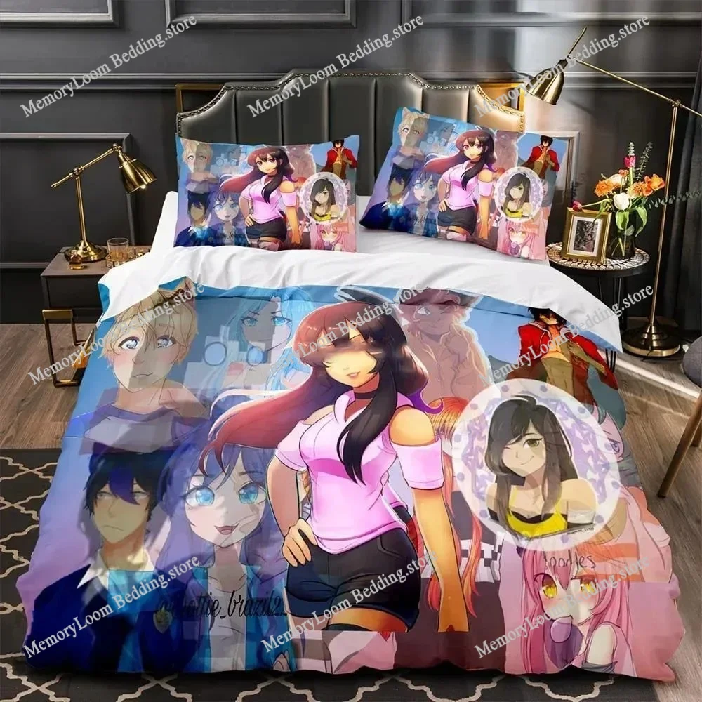 

Aphmau Jessica Bravura Bedding Set Boys Girls Twin Queen Size Duvet Cover Pillowcase Bed Kids Adult Fashion Home Textileextile